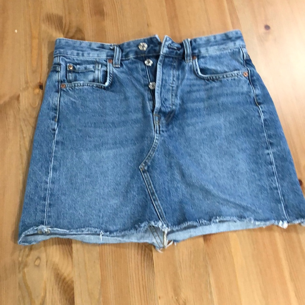 Denim Mini Skirt